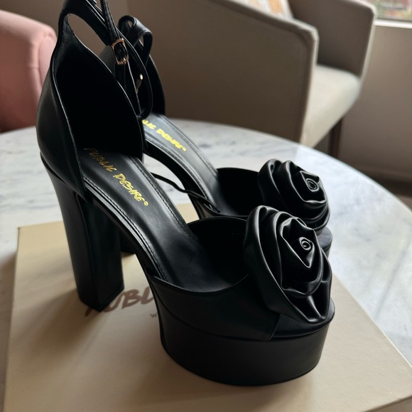 Public Desire Rose Platform Heels, size 7, brand new in original box, never worn - Picture 3 of 9